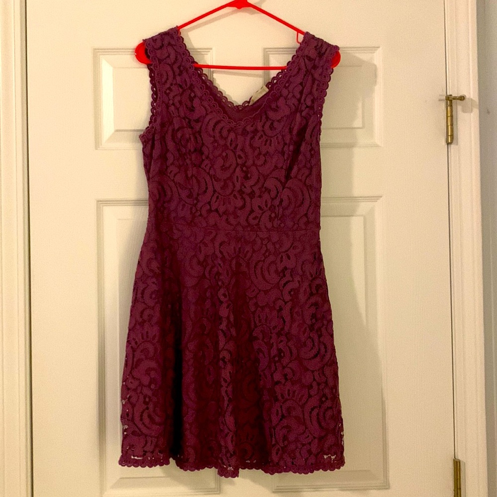 Purple Laced Dress